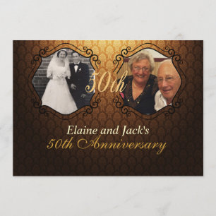 50th Anniversary Wedding Photo Invitation