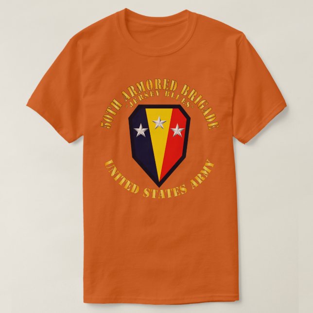 50th Armoured Brigade Jersey Blues SSI  X T-Shirt (Design Front)