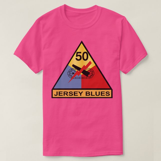 50th Armoured Division Jersey Blues wo Txt X T-Shirt (Design Front)