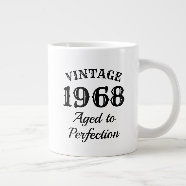 50th Birthday 1968 extra large jumbo mug gift (Right)