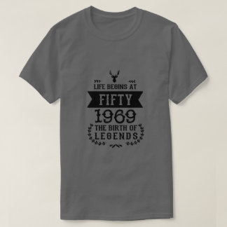 50th Birthday - 1969 - Vintage - Birthday Shirt