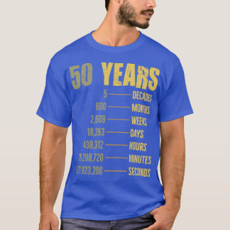 50th Birthday 50 Year Old Funny Quote Gift  T-Shirt