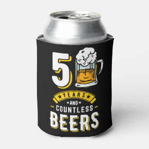 50th Birthday 50 Years & Countless Beers Can Cooler
