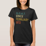 50th Birthday 50 Years Old Goat Since February 197 T-Shirt<br><div class="desc">50th Birthday 50 Years Old Goat Since February 1972</div>