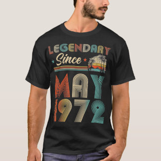 50Th Birthday 50 Years Old Legendary Since May 197 T-Shirt