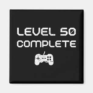 50th Birthday / 50th Anniversary Level 50 Complete Magnet
