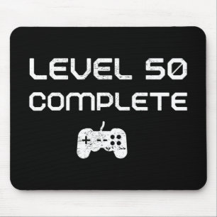 50th Birthday / 50th Anniversary Level 50 Complete Mouse Pad