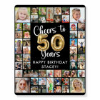 50th Birthday 51 Photo Collage Cheers to 50 Years