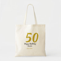 50th birthday add name date year black template go