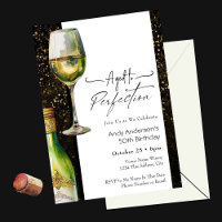50th Birthday Aged to Perfection White Wine