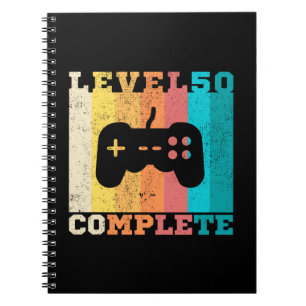 50th Birthday/ Anniversary Level 50 Complete Notebook