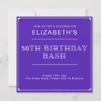 50th Birthday Bash Custom