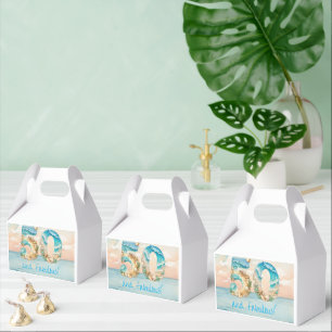 50th Birthday Beach Birthday Favour Box