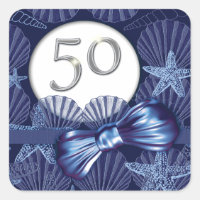 50th birthday blue beach party