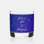 50th Birthday Blue Glitter Gift Modern Party Favou<br><div class="desc">Designed with pretty,  girly and beautiful deep blue glittery background and personalised text template for name which you can edit,  this is perfect for the 50th birthday celebrations!</div>