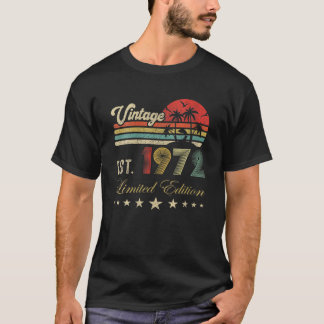 50Th Birthday Born 1972 Vintage Limited Edition 50 T-Shirt