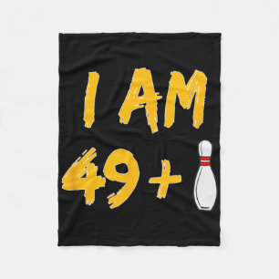 50th Birthday Bowling Shirt Funny Bowler Party Gif Fleece Blanket