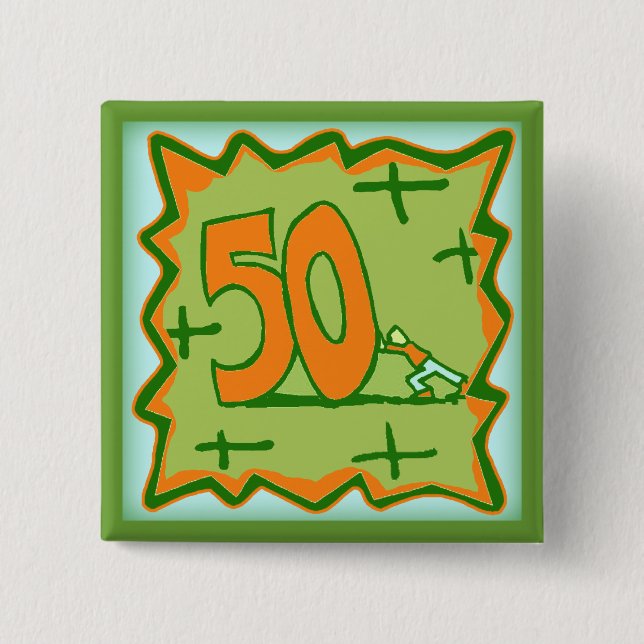 50th Birthday Button (Front)