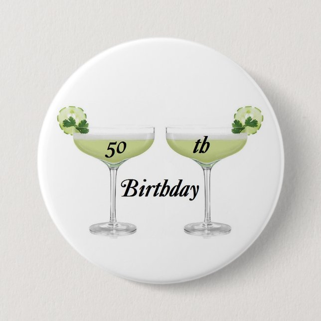 50th Birthday Button (Front)