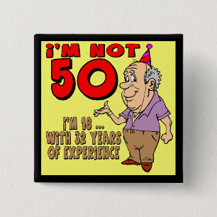 50th Birthday Button