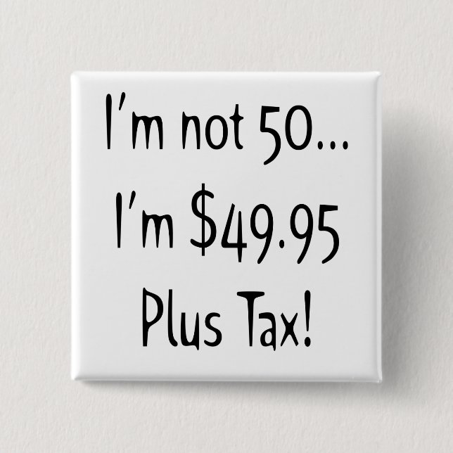 50th Birthday Button (Front)