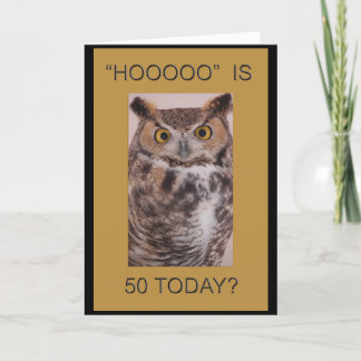 50th Birthday Card