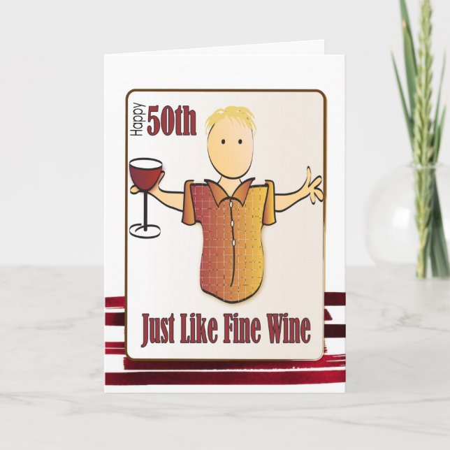 50th Birthday Card for Man - Funny (Front)