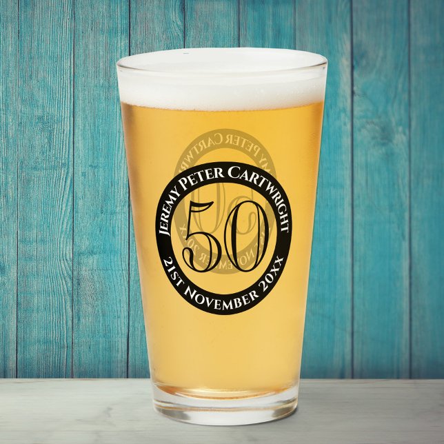 50th Birthday Celebration Glass (Creator Uploaded)