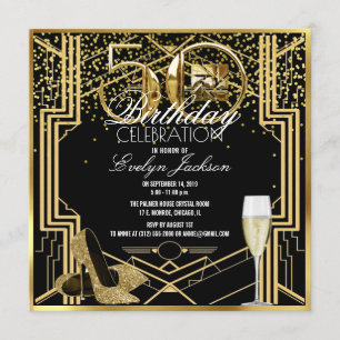 50th birthday celebration invitation