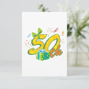 50th Birthday Celebration Invitations