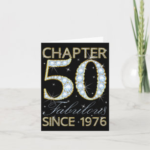 50th Birthday Chapter 50 Fabulous Since 1976 Card