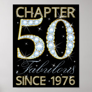 50th Birthday Chapter 50 Fabulous Since 1976  Poster