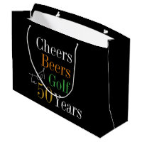 50th Birthday Cheers and Beers Golf Party Favour