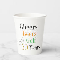 50th Birthday Cheers and Beers Golf Party
