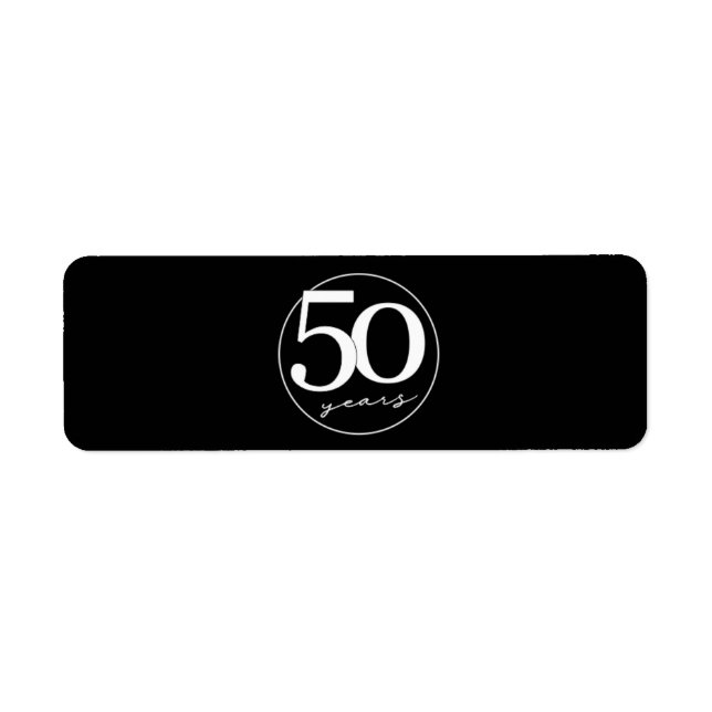 50th Birthday Cigar Seal Label Party Favour / Gift (Front)