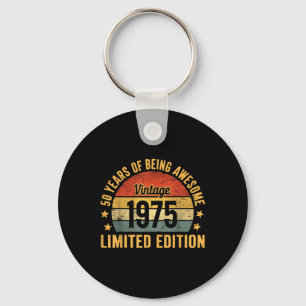 50th Birthday Decorations For Men 1975 Gag 50 Year Key Ring