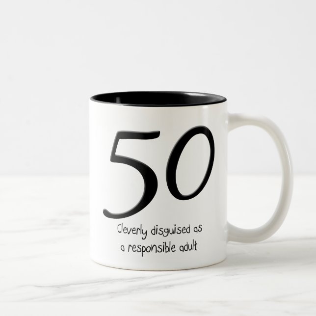 50th Birthday Disguise Mug (Right)