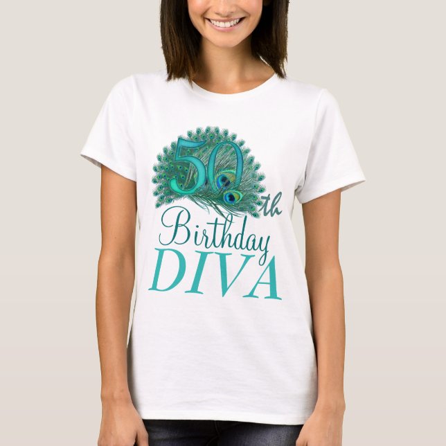 50th Birthday Diva Shirts (Front)