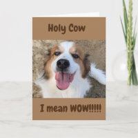 "50th BIRTHDAY" DOG SAYS WOW!!!!!