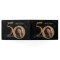 50th Birthday Elegant Black Gold Calligraphy Photo