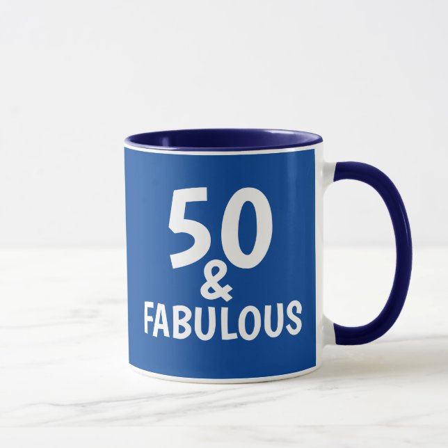 50TH BIRTHDAY FABULOUS 50 COFFEE MUG (Right)