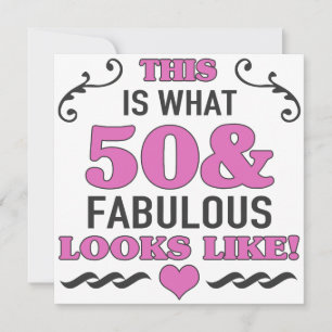 50th Birthday Fabulous Card