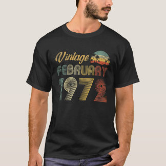 50Th Birthday February 1972 Decoration Men Women 5 T-Shirt