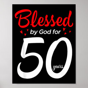 50th Birthday Fiftieth Anniversary 50 Years Poster