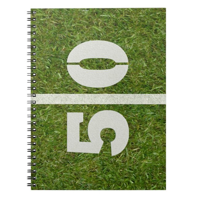 50th Birthday Football Field Notebook (Front)