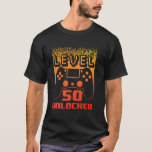 50th Birthday For Men Level 50 Unlocked Gamer 50 Y T-Shirt<br><div class="desc">50th Birthday For Men Level 50 Unlocked Gamer 50 Year Old</div>