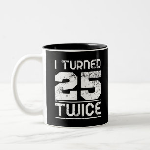50th Birthday Funny Two-Tone Coffee Mug