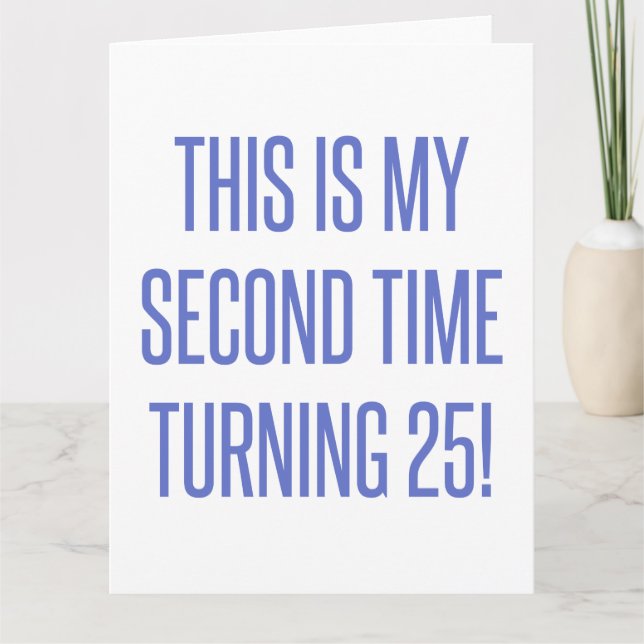 50th Birthday Gag Gift Card (Front)