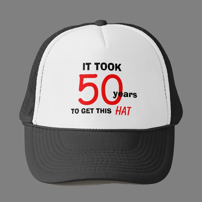 50th Birthday Gag Gifts Hat for Men (Creator Uploaded)