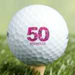 50th Birthday Gift for Girlfriend – Floral 50 Golf Balls<br><div class="desc">Looking for something sweet and sporty? This floral “50” golf ball is customised with your girlfriend’s name and makes a charming keepsake to mark her milestone birthday in style. Enjoy!</div>